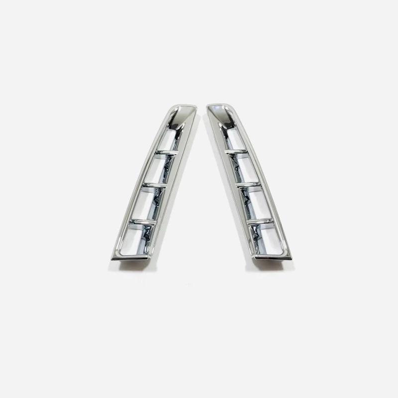 For Kia Carnival KA4    ABS Red Car Front Fog Light Lamp side AC vent Frame Covers Trim Sticker Auto Accessories