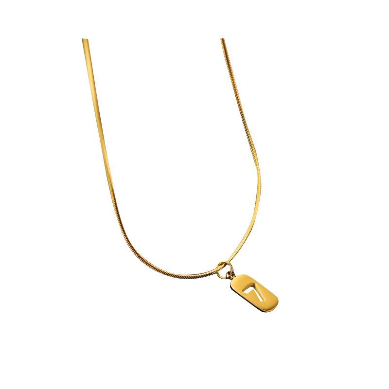 Lucky Number 7 Minimalist Clavicle Necklace - Trendy Women's Style