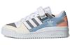 Originals Forum Low Wear Resistant Non Slip Casual Skateboarding Shoes White Blue Gray Women's GZ4405