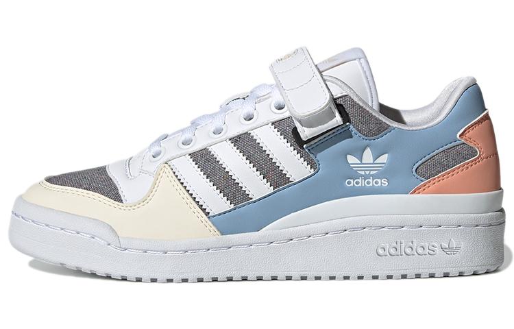 

Adidas Originals Forum Low Wear resistant Non Slip Casual Skateboarding Shoes White Blue Gray Women s GZ4405 35.5