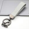 Suede Leather Keychain with Embossable Logo and Anti-Lost Feature