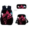 Just Shapes&Beats Kids Backpack Set 3-Piece for School Students Lightweight Ergonomic Large Capacity Fun Pattern