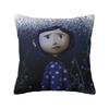Coraline Tim Burton Pillow Case the Secret Door Fantasy Cushion Cover Custom Zipper Decor Pillowcase for Sofa 18