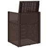 Garden Dining Chairs 2 Pcs Brown and Light Grey PP