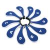 10pcs Golf Iron Head Cover with Number Printing Neoprene Zippered Golf Club Irons Covers Royal Blue