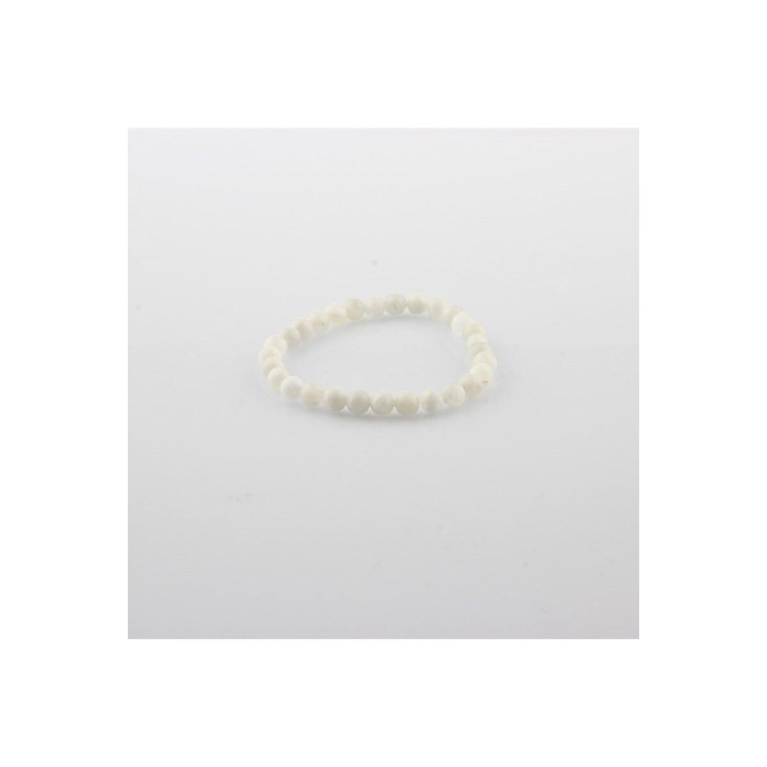 

Certified Moonstone Natural Stone Bracelet 6 Mm B098 18-19 cm белый