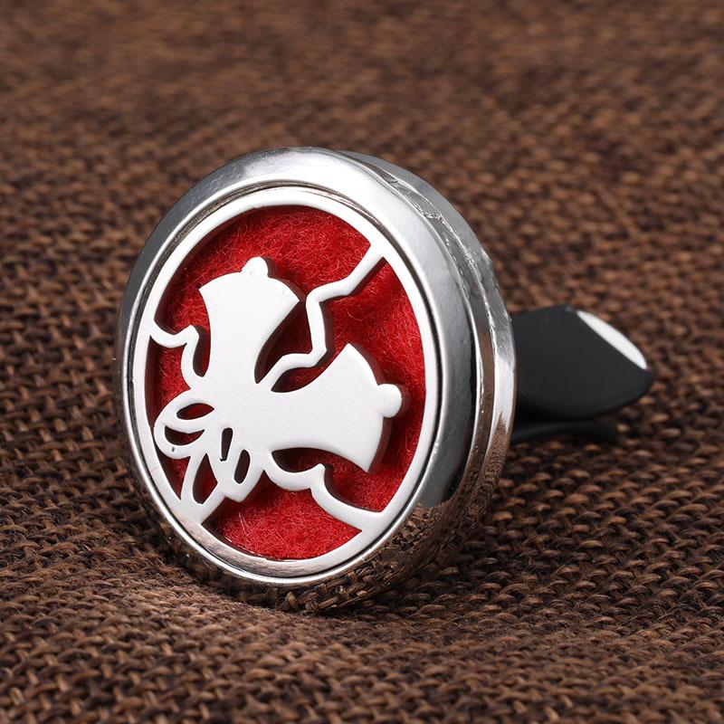 Popular Car Air Freshener Vent Clip: Octopus, Heart, Snowflake Design Essential Oil Diffuser