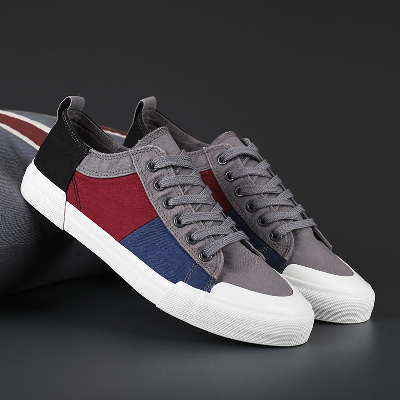 Men Luxury Sneakers Classic Vulcanized Shoes Fashion Canvas Footwear Male Outdoor Walking Casual Shoes For Men 2022 Newest Summer