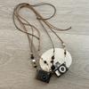 Design Sense Click Flash Sound Camera Pendant Necklace Female Niche Retro Personality Versatile Neck Chain Sweater Chain