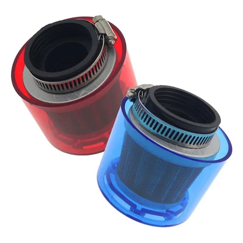 28/32/35/38/42mm Universell Blå/Röd Motorcykel Motorcykel Luftfilter Rengörare 50cc 110cc 125cc ATV PIT Dirt Bike Stänksäker