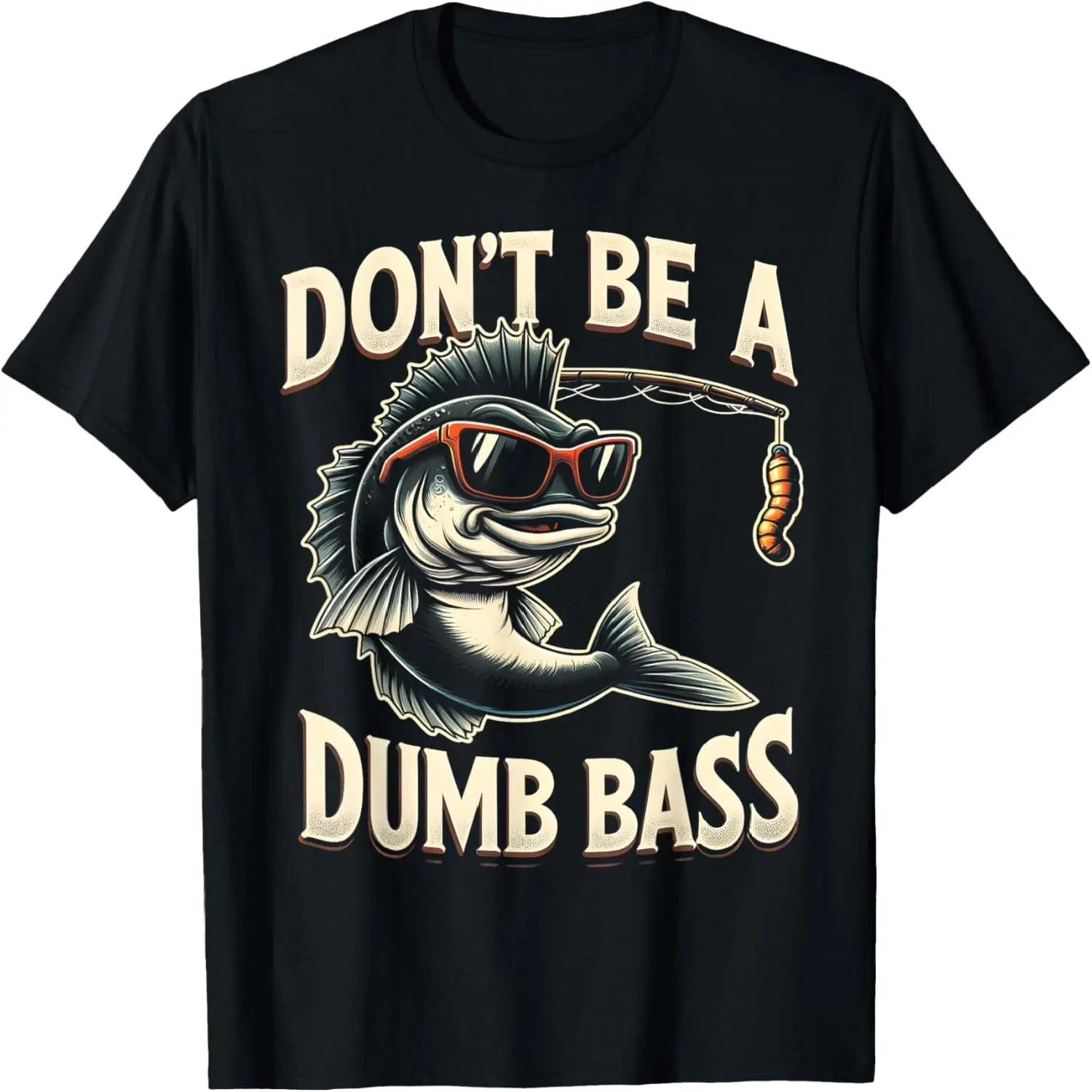 

Fishing Gifts For Men Bass Dad Funny T-Shirt (Black, Small) XXXXXL