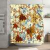 Vibrant Autumn Leaves Shower Curtain Floral Decor for Bathroom Decorations Waterproof Fabric Modern Home Decoration