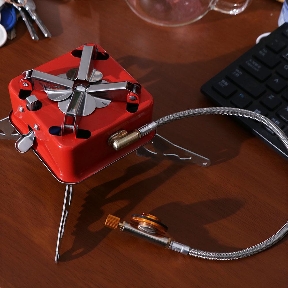 High Power Folding Gas Burner Compact Fondue Gas Cooker Cooking Stove Square Cassette Stove  Hiking