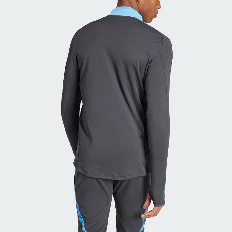 Adidas Argentina Tiro 24 Competition Tréninková mikina na zip pro muže Topy Karbonově černá IQ0819