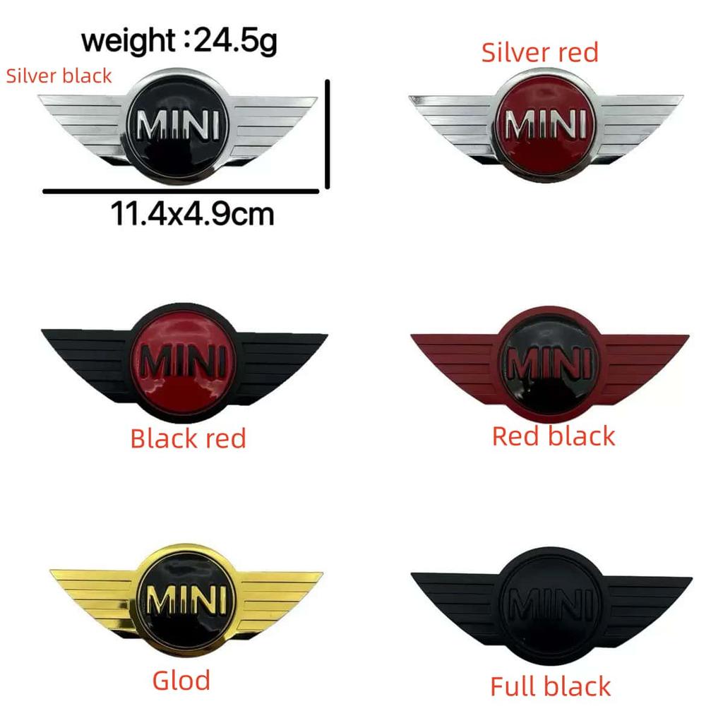 12cm*5cm Rear Front Hood Emblem Badge Decoration for Mini Cooper R55 R56 R50 R60 R61 Replacement Logo Auto Styling Accessories Dymfu11