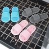 Foot Scrubber Massage Slippers Feet Cleaner Silicone Bristles Slippers Shower Slippers with Anti-Slip Suction Cups for Exfoliating Cleaning Foot