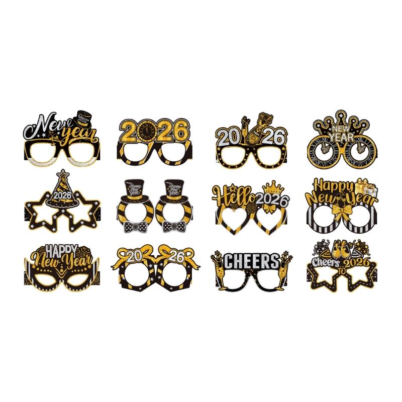 

Набор из 12 штук Party Glasses разных стилей Аксессуары для костюмов Идеально подходят для ролевых игр, фотосессий и веселья на праздничных мероприятиях 1