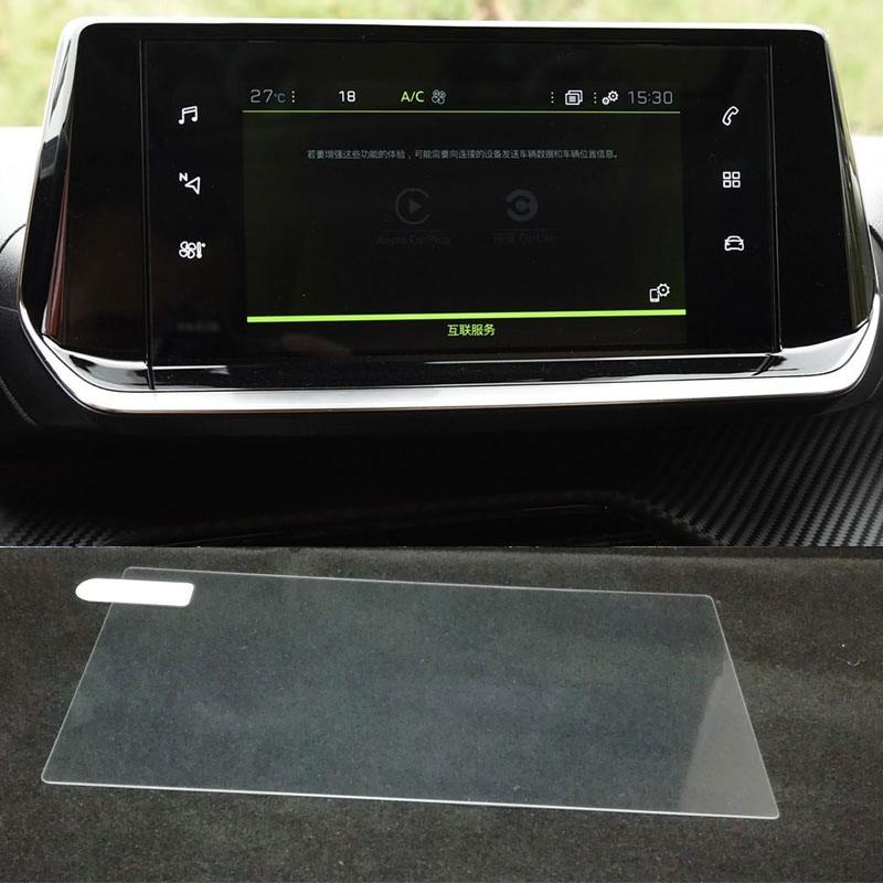 Tempered Glass Screen Protector for Peugeot e-2008 e-208 2024 Car Infotainment Navigation GPS Touch Screen Protector Foils