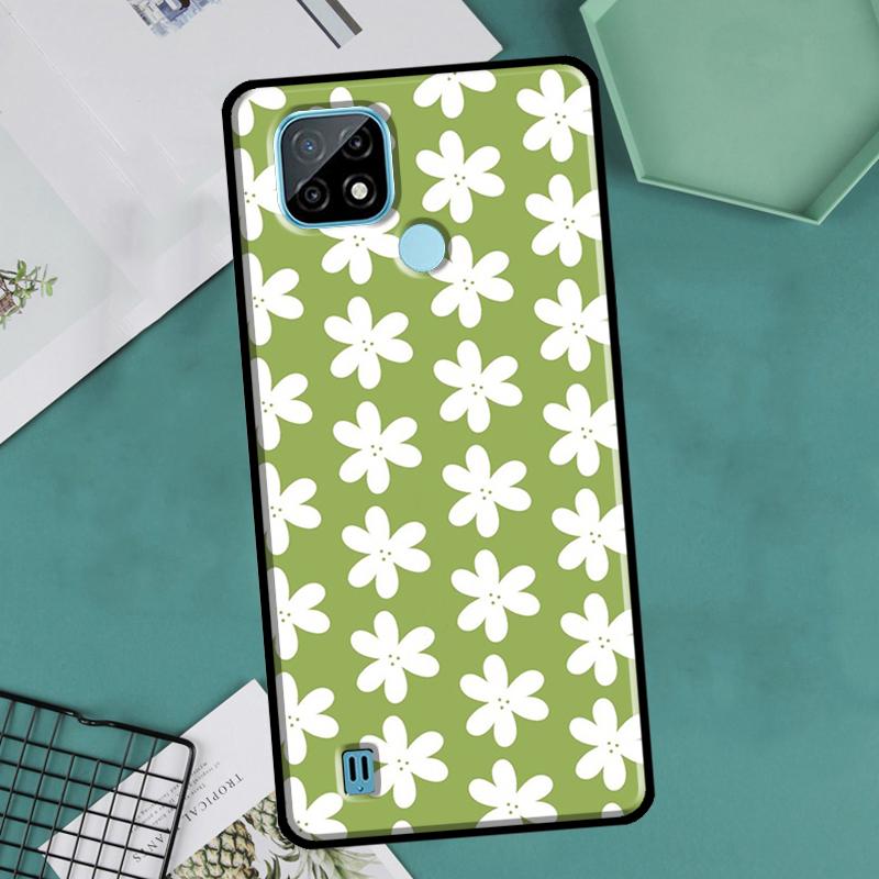 Matcha Sage Green Love Heart For OnePlus 10 Pro 9 Pro 8T 9R Nord2 Case For Realme 9 8 Pro 8i 9i C35 GT Neo 2 3 Master