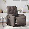 Vidaxl Electric Recliner, Brown, Upholstered with Faux Leather