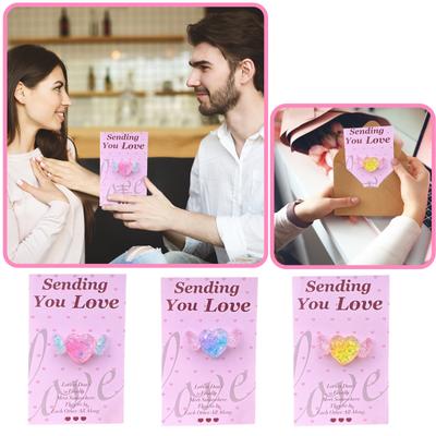 Δώρο 6 τμχ με κάρτα τσέπης Δώρο Diy Card Διασυνοριακή κάρτα αγάπης για την ημέρα του Αγίου Βαλεντίνου Κάρτα αγάπης για παιδιά, φίλους, εραστές Προμήθειες για πάρτι του Αγίου Βαλεντίνου