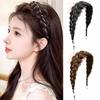 Synthetic Magnetic Wig Braids Hair Tie Pearl Easy Wig Headband for Women