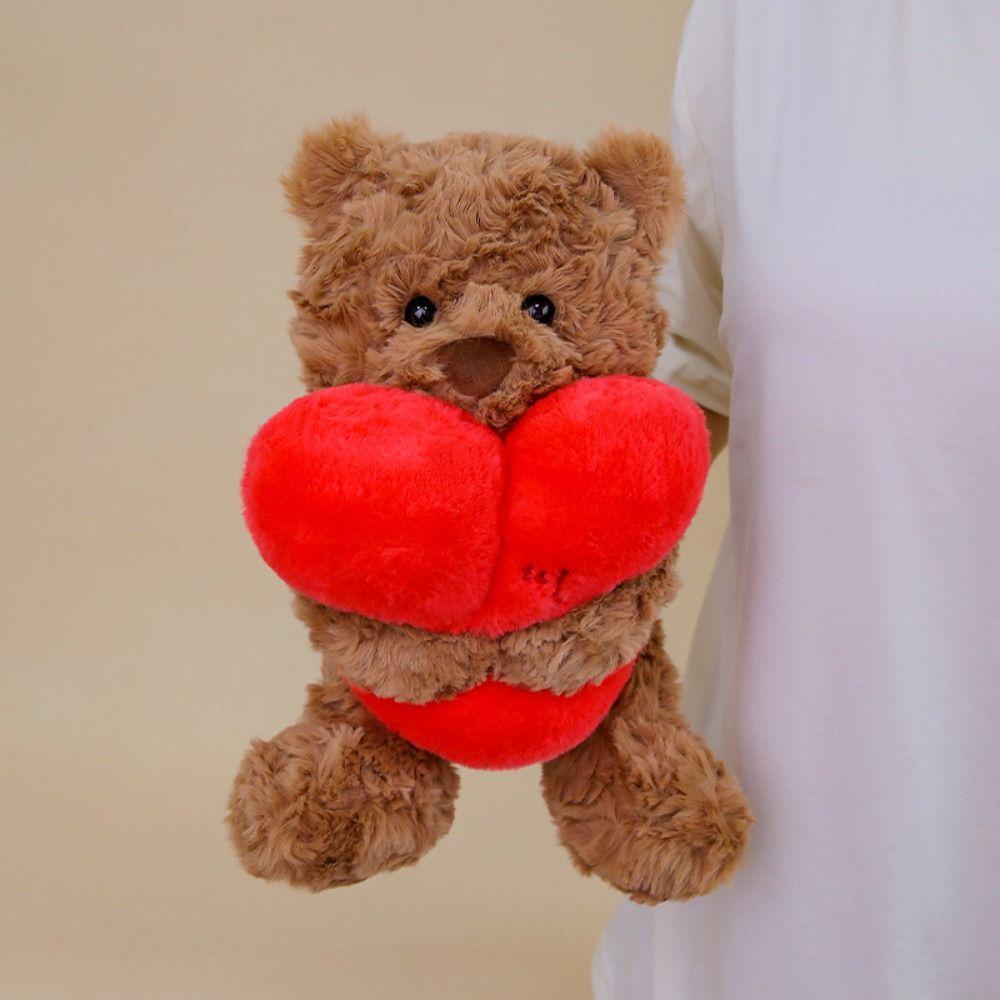 Interactive Heart Beart Stuffed Animal Doll Fluffy West Highland Dog Doll  Decoration Gifts