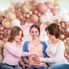112pcs Boho Balloons Garland Arch Kit Blush Pink White Rose Gold Balloons for Baby Shower Wedding Birthday Party Decorations