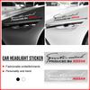 1Pcs Car Light Eyebrow 3D Sticker Personalized Headlight Styling For Nismo Tiida Sylphy Teana Almera Qashqai J10 J11