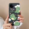 For Vivo V50 Y16 Y31 Y53S Y55 IQOO Z10X Y51 Y70 Phone Bags Naughty Dinosaur Pattern Liquid Silicone Dustproof Full Protective Case For Vivo Back Cover