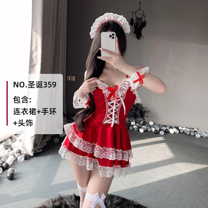 Fun Christmas Nightclub Uniform Live Streaming Host Clothes Christmas Costumes New Cosplay Role-playing Clothes Bunny Clothes