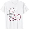 Women Happy Meowentines Day Cute Valentines Day Cat Lover T-Shirt Unisex T-Shirt