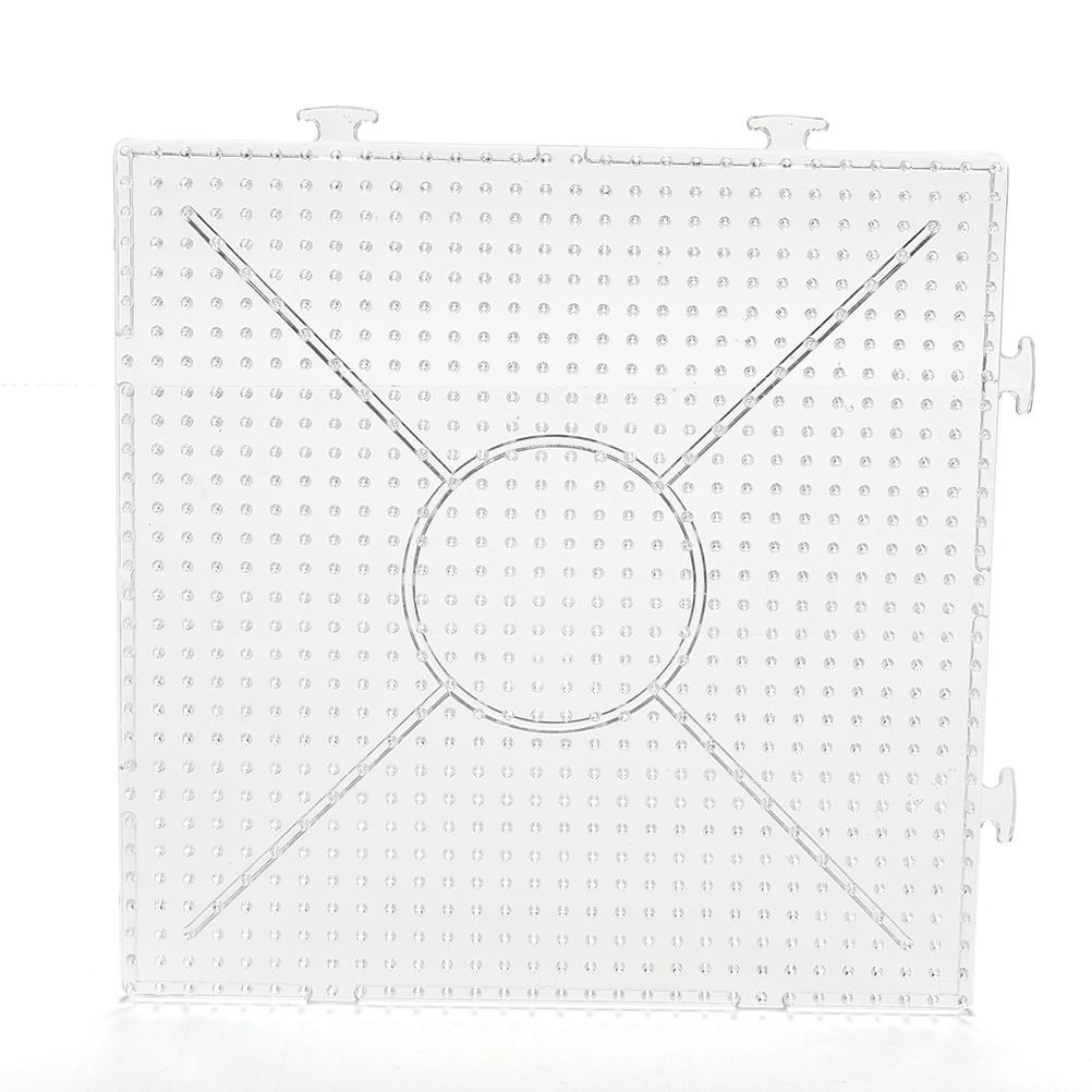 

1 Pcs Square Round Hexagon Pegboards Transparent For 5Mm Hama Beads Diy Kids Toy Square