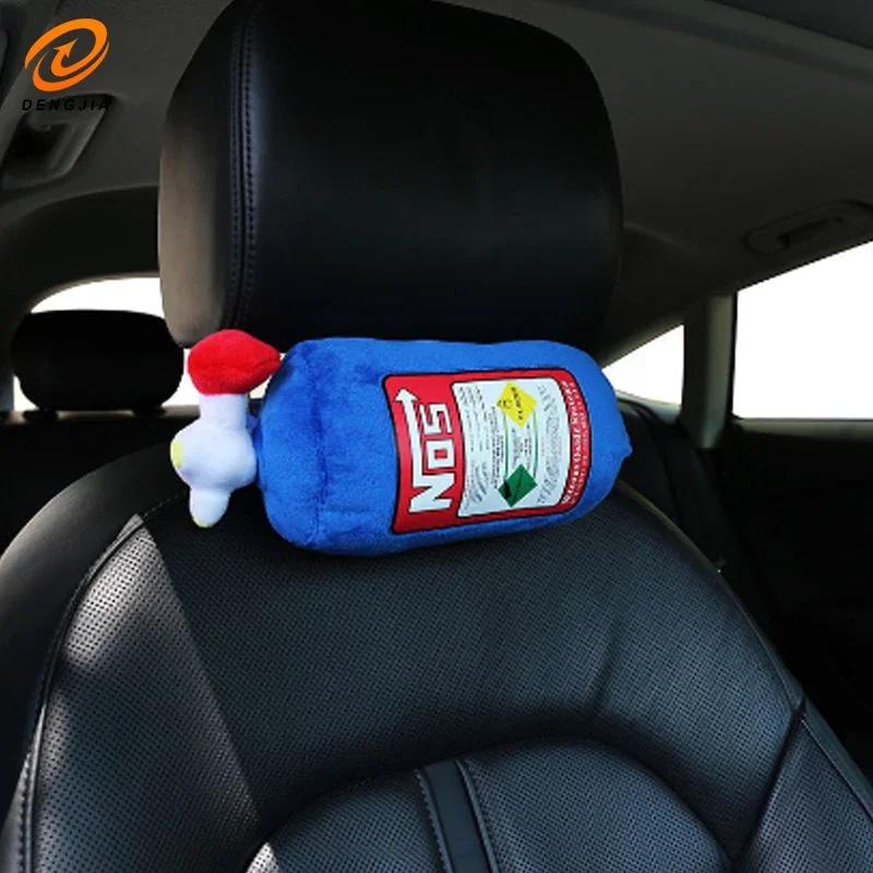 

NOS Nitrogen Bottle Head Pillow Swing Pillow Creative Waist Support Improved Neck Pillow Trend Personality Cushion синий