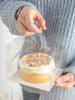 20piece Mini Birthday Cake Box 3 Inch Pastry Portable Boxs Square Fully Transparent Plastic Portable Packaging For Desserts
