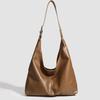 Retro Soft Leather Large-Capacity Tote Bag Women'S Bag Single Shoulder Underarm Bag Trendy Daily Leisure Commuting Medium And Large Bag