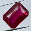 Natural Red Ruby Loose Gemstone 14.10 Ct Emerald Cut Earing Size for Jewelry Making and Crafts