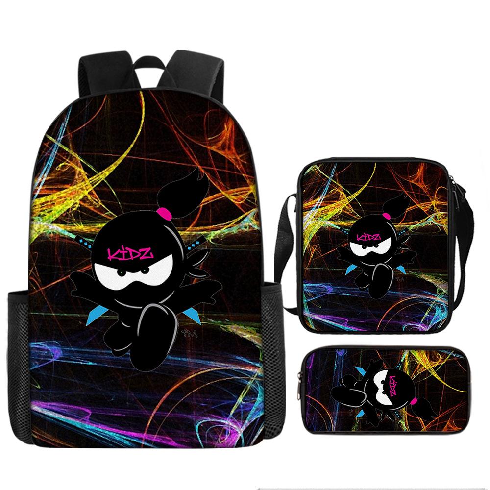 Backpack NINJA KIDZ Pencil Bag Shoulder Bag Backpack Large Capacity Travel Bag Best Gift for Boys and Girls