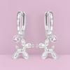 S925 Silver Sweetheart Balloon Dog Drop Earrings Women Earrings Charm Fashion Versatile Party Jewelry Gifts