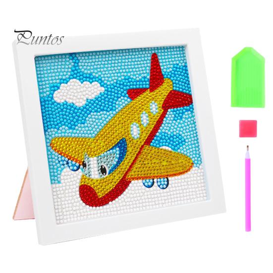

Набор для алмазной живописи с полной дрелью и рамкой, яркий цвет, блестящая мультяшная тема, набор для алмазной живописи «сделай сам», художественное ремесло E