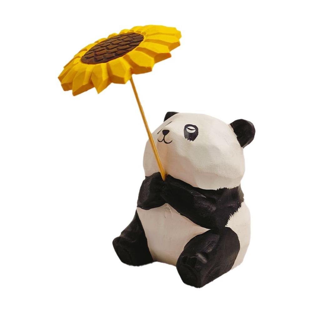 Handmade Miniature Wood Figurine Cartoon Horse Figures Ornament Funny Animal Statue  Shelf Display