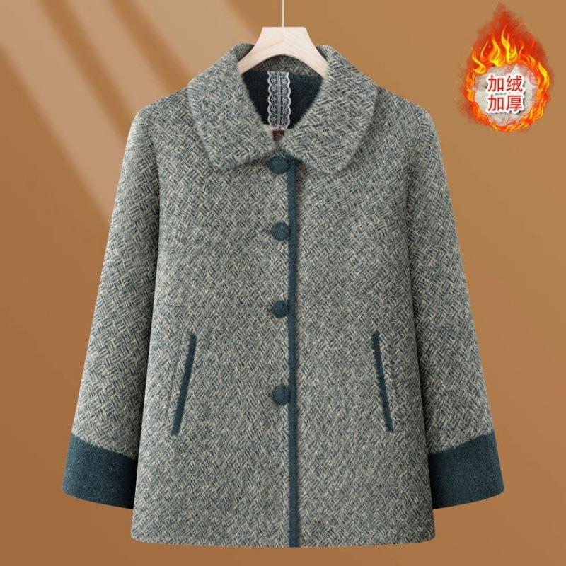 

Pack thickened mink jacket women s new autumn and winter woolen clothes 5XL [recommended 150-80kg] зелёный