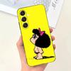 Anime M-Mafalda Phone Case For Samsung S25,S24,S21,S22,S23,S30,Ultra,S20,Plus,Fe,Lite,Note,10,9,5G Black Cover