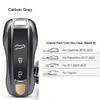 For Porsche Cayenne Mancan Panamera 911 718 Boxster Cayman Taycan 2010-2024 Car Key Paint Case Bordeaux Red Shell Replacement
