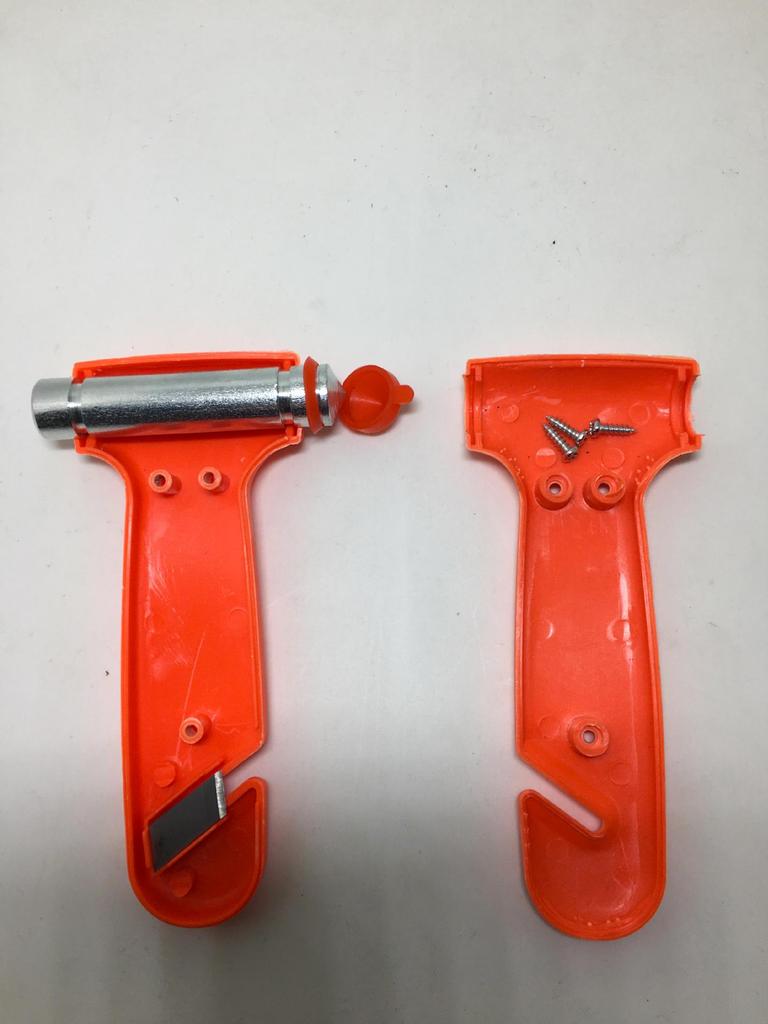 Kompaktes 2-in-1-Autosicherheitstool: Nothammer & Fensterbrecher