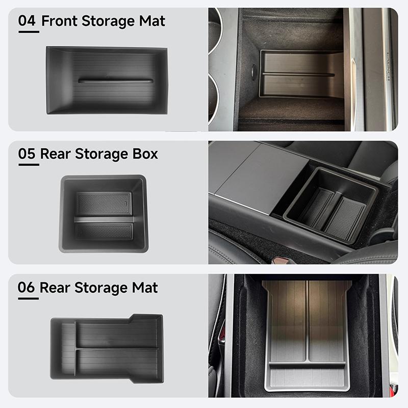 For Tesla Model Y Juniper 2025-2026 Accessories Center Console Storage Box Wireless Charging Pad Cup Holder Camera Privacy Cover