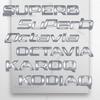 FSNK8 1Pcs 3D Metal For Skoda Octavia Yeti Rapid Kodiaq Karoq Fabia Kamiq Superb 4X4 Logo Car Rear Tail Bumper Trunk Sticker Decal