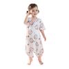 Baby Sleep Sack Bamboo Cotton Short Sleeve Footie Pajamas Toddlers 0-3 Years A-Grade Safe Lightweight Sleeping Bag