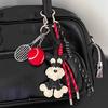 Delightful Schnauzer Dog Keychain Purse Charm Bag Ornament Creative Woven Rope Keyring Decoration for Pet Enthusiasts