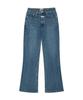 Malittepeulangsowajeobeo M Relaxed Fit Boots-Cut Denim Pants Blue